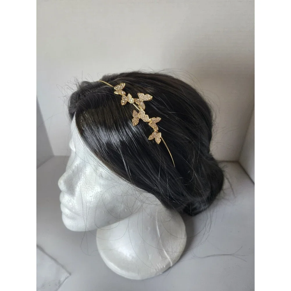 Gold Tone With Rinestones Head Band